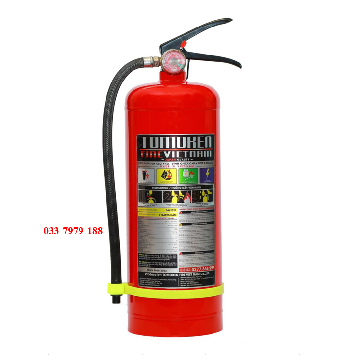 Bình Chữa Cháy Tomoken Bột 4kg Bình Chữa Cháy Tomoken Bột 4kg